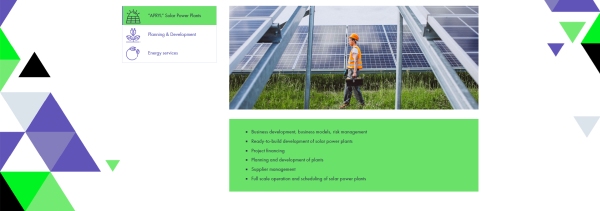 Apryl Energy - vertical tab content block